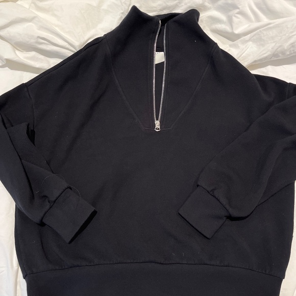 Varley Black Half Zip Sweatshirt Hawly - Picture 2 of 6